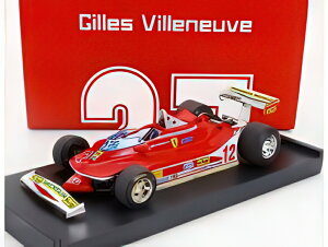 FERRARI F1 312T4 N 12 WINNER USA OVEST GP 1979 GILLES VILLENEUVE RED/BRUMM 1/43ミニカー