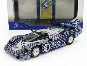 PORSCHE 956L 2.6L TWIN TURBO TEAM OBERMAIER RACING BOSS N 18 24h LE MANS 1983 JURGEN LAESSIG ALEX PLANKENHORN DESIRE WILSON BLACK WHITE/SOLIDO 1/18~jJ[