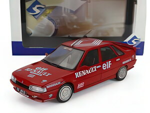 RENAULT R21 MKI TURBO SPEED RECORD THE VITESSE SUR GLACE 1988 RECORD ON THE ICE RED/SOLIDO 1/18~jJ[