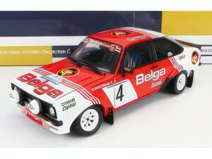 FORD ENGLAND - ESCORT RS 1800 (night version) n 4 4th RALLY LOTTO HASPENGOUW 1981 R.DROOGMANS - R.JOOSTEN - RED WHITE/Sun Star 1/18�~�j�J�[ TV�V���[�Y