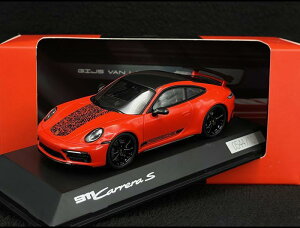 Porsche�|���V�F�f�B�[���[���f�� 911 Carrera S Type 992 Gijs van Lennep Edition Lava Orange 1/43 Spark