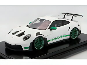 Porsche|VFfB[[f 911 GT3 RS Type 992 2023 Tribute To 1972 Carrera RS White / Green Stripes 1/12 Spark