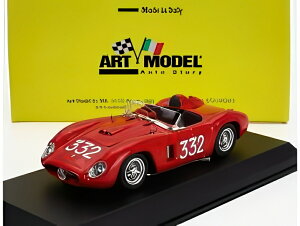 フェラーリ 500TR スパイダー ch.0640 N 332 ジーロ ディ シチリア 1957 C.リヴォロ レッド/ ART-MODEL 1/43 ミニカー