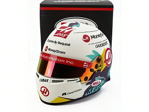 BELL HELMET F1 wbg Pr}OkbZ TEAM MONEYGRAM HAAS #20 2024V[Y zCg/ MINI HELMET 1/2 ~jJ[