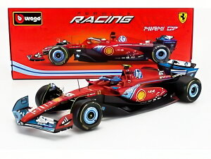 FERRARI F1 SF-24 TEAM SCUDERIA FERRARI #55 �}�C�A�~GP 5�� 2024 �J�����X�E�T�C���c ���b�h/�u���b�N/���C�g�u���[/ Bburago 1/18 �~�j�J�[