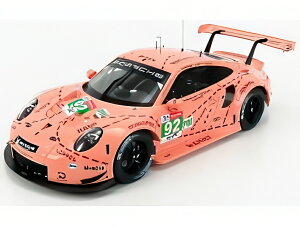 �y�\��zPORSCHE 911 991 RSR �s���N�s�b�O N92 2018�N ���}��24���� LMGTE Pro �D�� M.�N���X�e���Z�� K.�G�X�g�� L.�t�@���g�[�� �s���N/ IXO 1/18 �~�j�J�[