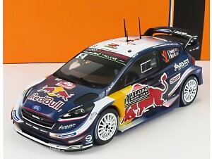 FORD ENGLAND FIESTA WRC RED BULL N2 ラリーモンテカルロ 2018 E.エバンス ブルー イエロー レッド/ IXO 1/24 ミニカー