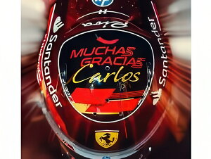 �y�\��z2026�N�����\��BELL HELMET F1 C.���N���[�� N16 �A�u�_�rGP 2024 ���b�h/ LOOKSMART 1/5 �~�j�J�[