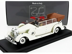 MERCEDES BENZ 770K カブリオレ エヴァ・ブラウン&SS親衛隊フィギュア付 1938 ホワイト/ Rio 1/43 ミニカー