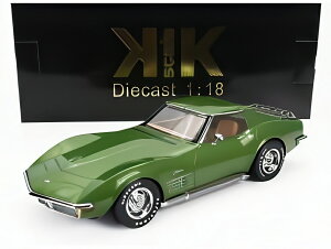 �y�\��zCHEVROLET �R���x�b�g C3 1972 ���[�t�p�[�c�E���� �O���[��/ KK-SCALE 1/18 �~�j�J�[