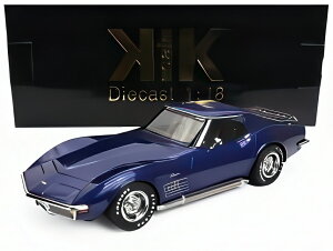 �y�\��zCHEVROLET �R���x�b�g C3 1972 ���[�t�p�[�c�E���� �u���[/ KK-SCALE 1/18 �~�j�J�[