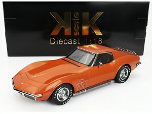 �y�\��zCHEVROLET �R���x�b�g C3 1972 ���[�t�p�[�c�E���� �I�����W/ KK-SCALE 1/18 �~�j�J�[
