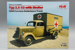 Typ 2,5-32 with Shelter WWII �h�C�c�~�}�g���b�N/ ICM 1/35 �͌^