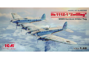 He 111Z-1 gZwilling" WWII German Glider Tug fLbg/ ICM 1/48 ͌^