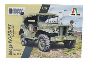 DODGE WC56/57 4X4 コマンドカー ミリタリー 1944/ ITALERI 1/35 ミニカー