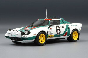 Lancia Stratos HF 6号車 Alitalia WRC ラリーモンテカルロ 1976 B.Waldegard B.Thorszelius/ IXO 1/24 ミニカー