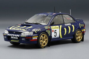 Subaru Impreza 555 5号車 スバルラリーチーム WRC ラリーモンテカルロ 1995 C.サインツ L.モヤ/ IXO 1/24 ミニカー