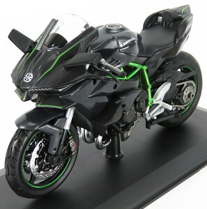 KAWASAKI NINJA H2 R 2017 ブラック カーボン グリーン/ MAISTO 1/12 バイク模型ミニカー