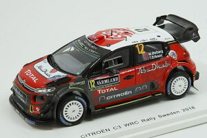 Citroen C3 WRC Citroen Total Abu Dhabi WRT 12���� �����[�X�E�F�[�f�� 2018/ Spark 1/43 �~�j�J�[