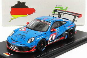 PORSCHE 911 991-2 GT3 CUP �`�[�� HUBER N 80 SP7 �D�� 24h �j���� 2021 H.���F�[���}�� U.�x���O M.V.�����V�����X�g A.�~�[�X �u���[ �u���b�N/ Spark 1/43 300�����~�j�J�[