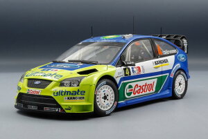 Ford Focus RS WRC 4���� �����[�m���E�F�[ 2007 �D�� M.Hirvonen J.Lehtinen/ Sun Star 1/18 �~�j�J�[