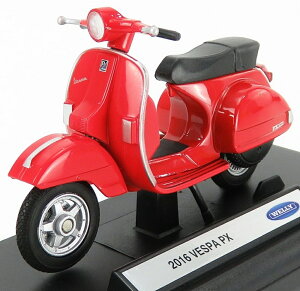 PIAGGIO VESPA PX 2016 レッド/ WELLY 1/18 バイク模型ミニカー