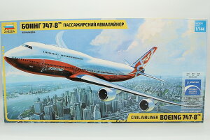 ԗq@ Boeing 747-8 fLbg/ ZVEZDA 1/144 ͌^