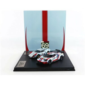 FORD 2台セット GT40 MKII ルマン 1966 and 2019/ IXO 1/43 模型
