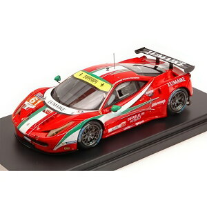 FERRARI 458 Italia Gt2 4 5L V8 �`�[�� Af Corse #61 24H Le Mans 2014 ���b�h �z���C�g �O���[�� LSLM06/ LOOKSMART 1/43 �~�j�J�[