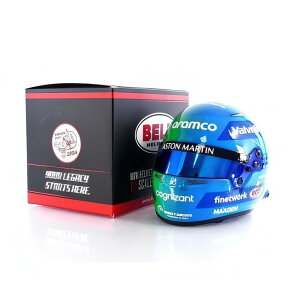 �t�F���i���h�E�A�����\ �w�����b�g Aston Martin ���X�x�K�XGP 2024/ MINI HELMET 1/2 �~�j�J�[