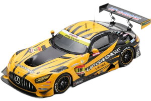 Mercedes Benz Amg Gt3 Evo `[ Upgarage 18 Gt300 Class Super Gt 2025 Takashi Kobayashi Yuto Nomura Yellow Black 43SGT25018/ Spark 1/43 ~jJ[
