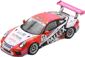 Porsche 911 991 Gt3 #11 Porsche Carrera Cup England �`�����s�I�� 2018 T Ellinas ���b�h �z���C�g/ Spark 1/43 �~�j�J�[