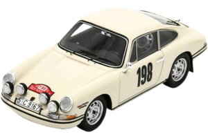 Porsche 911S L Coupe (Night Version) 198 Rally Montecarlo 1968 Sobieslaw Zasada Jerzy Dobrzanski White S6609/ Spark 1/43 ~jJ[