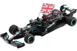 Mercedes Gp F1 W12 `[ Amg Petronas #44 EBi[ British Silverstone Gp (With Flag) 2021 Lewis Hamilton/ Spark 1/43 ~jJ[