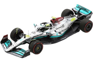 Mercedes GP F1 W13E `[ Mercedes Amg Petronas F1 44 3 Bahrain GP 2022 Lewis Hamilton Silver Green S8515/ Spark 1/43 ~jJ[
