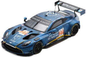 Aston Martin Vantage Amr Gt3 Evo M177 4.0L V8 Turbo `[ Heart Of Racing 27 24H Le Mans 2024 Daniel Mancinelli Ian James Alex Riberas Blue S9146/ Spark 1/43 ~jJ[
