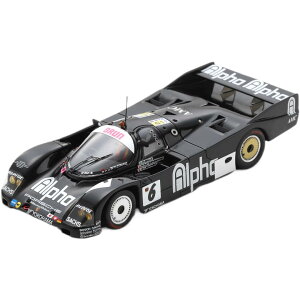 Porsche�|���V�F 962C 3.0L Team Brun Motorsport #6 24H Le Mans 1989 M.Sandro Sala R.Ratzenberger W.Lechner Black / Spark 1/43 �~�j�J�[