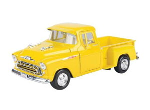 1957 �V�{���[ 3100 �X�e�b�v�T�C�h �s�b�N�A�b�v �C�G���[ Chevy 3100 / Motor Max 1/24 �~�j�J�[