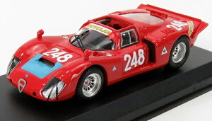 ALFA ROMEO 33.2 N 248 �^���K�E�t���[���I 1969 PINTO ALBERTI ���b�h / Best-Model 1/43 �~�j�J�[