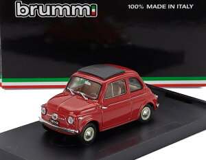 FIAT�t�B�A�b�g 500 Nuova�k�I�[���@ Chiusa�L�E�[�U Closed�N���[�Y�h 1959 Rosso Corallo���b�\�R���b�� Red���b�h / BRUMM 1/43 �~�j�J�[