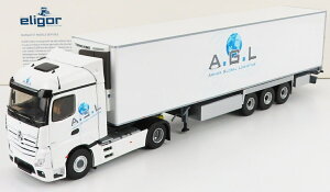 Mercedes Benz�����Z�f�X�x���c Actros�A�N�g���X 5 1851 2018 Truck�g���b�N SemiFrigo�Z�~�t���S Armor Global Logi / ELIGOR 1/43 �g���b�N���p��