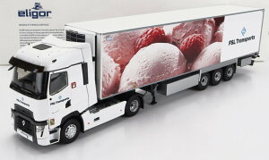 Renault���m�[ T LINE HIGH TRUCK SEMI FRIGO FSL TRANSPORTS 2021 �z���C�g�s���N / ELIGOR 1/43 �g���b�N���p��