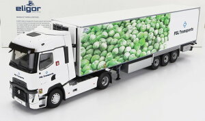 Renault���m�[ T LINE HIGH TRUCK SEMI FRIGO FSL TRANSPORTS 2021 �z���C�g�O���[�� / ELIGOR 1/43 �g���b�N���p��