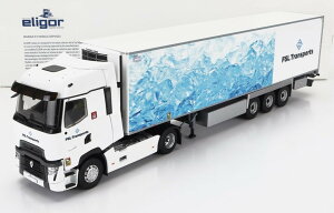 Renault���m�[ T LINE HIGH TRUCK SEMI FRIGO FSL TRANSPORTS 2021 �z���C�g���C�g�u���[ / ELIGOR 1/43 �g���b�N���p��