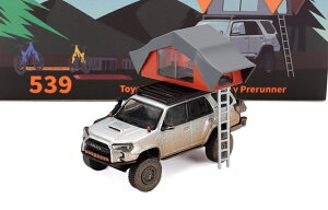 Toyota�g���^ 4Runner 4�����i�[ Widebody���C�h�{�f�B 2018 With Accessories Silver�V���o�[ / GCD 1/64 �~�j�J�[