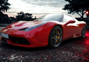 �y�\��zFerrari�t�F���[�� 458 Speciale A spider Rosso Corsa and black roll bar / BBR 1/43 �~�j�J�[