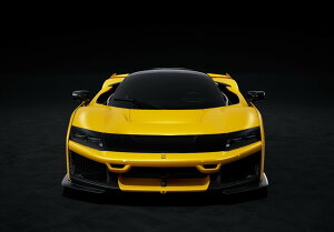 �y�\��zFerrari�t�F���[�� F80 carbon optional Three layer Yellow and silver wheels / BBR 1/43 �~�j�J�[