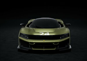 �y�\��zFerrari�t�F���[�� F80 carbon optional race n.24 Matt Verde Masoni bicolor wheels / BBR 1/43 �~�j�J�[