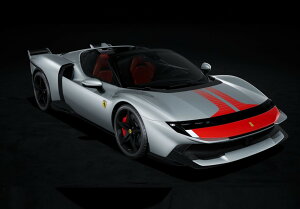 �y�\��zFerrari�t�F���[�� 849 Testarossa Spider Assetto Fiorano Grigio Squalo with Red / BBR 1/43 �~�j�J�[