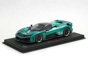 �y�\��zFerrari�t�F���[�� F80 carbon optional race n 24 Green Jewel bicolor wheels silver carbon / BBR 1/18 �~�j�J�[